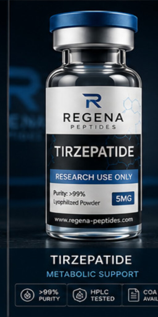 Tirzepatide research peptide reference vial